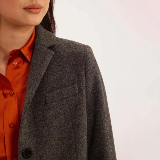  이네스 드 라 프레상쥬 코트 프랑크  다크 그레이 - INES DE LA FRESSANGE