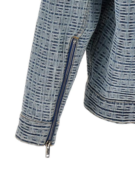  지방시 데님 자켓 4g 데님 재킷 블루 - GIVENCHY