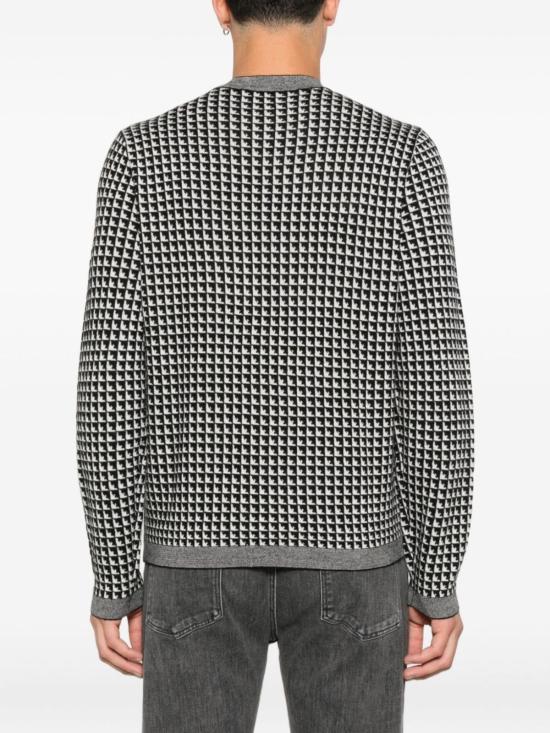  엠포리오 아르마니 스웨터 울 크루넥  블랙 - EMPORIO ARMANI