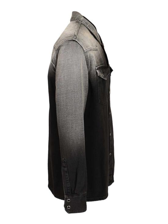  MM6 메종마르지엘라 데님 팬츠 Mm6 메종 마르지엘라 옴브레 데님 셔츠 블랙 - MM6 MAISON MARGIELA