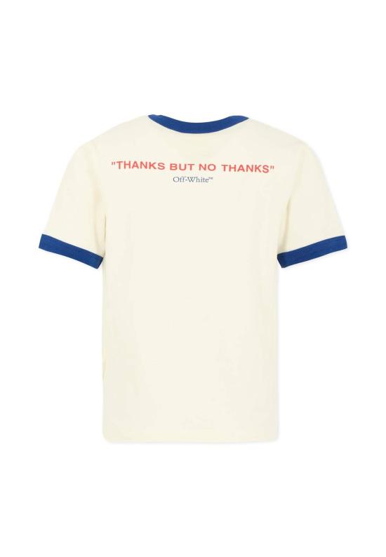  [키즈] 오프화이트 탑 키즈 티셔츠 아이보리 - OFF WHITE