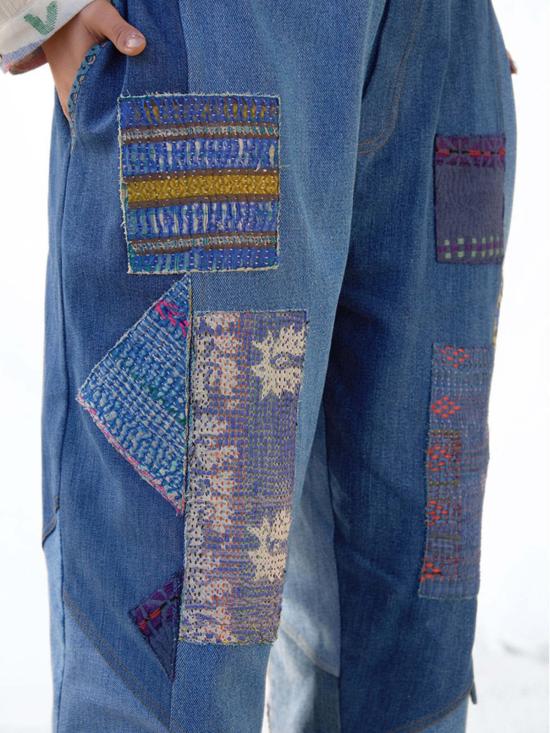  이키비 데님 팬츠 아키 팬츠 - IKKIVI