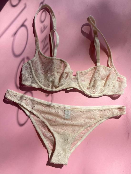  Yasmine Eslami 브라 야스민 에슬라미 루이스 레이스 발코니  샌드 - OTHER BRANDS