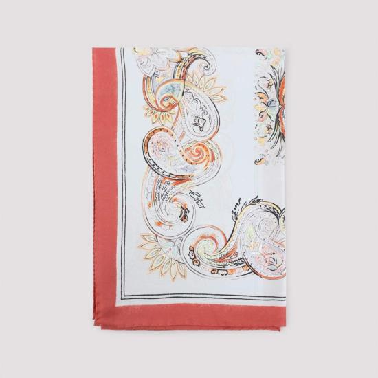  에트로 머플러/스카프 투란도트 70x70 풀라드 멀티 페일 블루 - ETRO