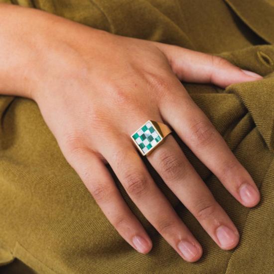  타린 토마스 반지 사무엘 미니 링 진주 - TARIN THOMAS