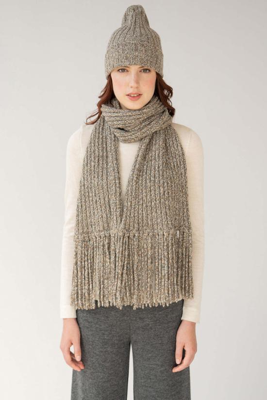  스킨 스튜디오 머플러/스카프 Sskein Studio 골지 베이비 알파카 프린지 스카프