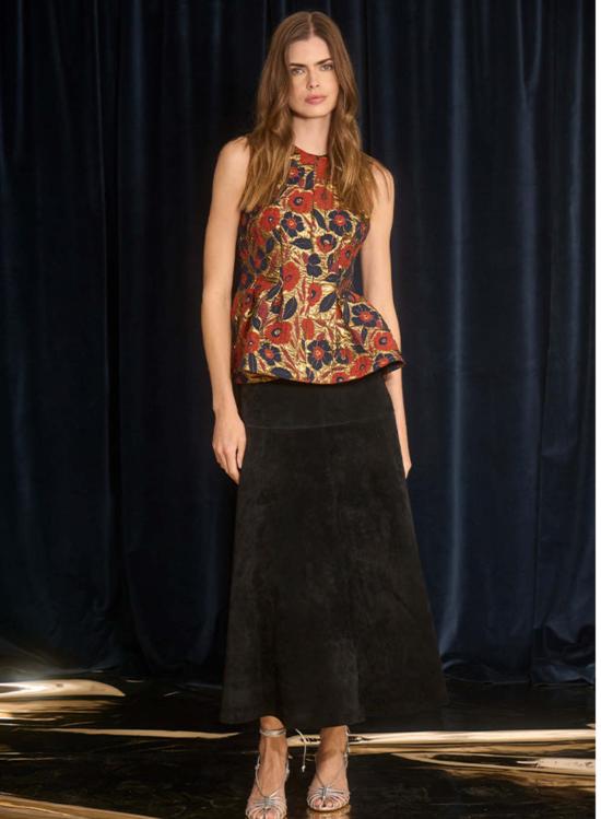  Hunter Bell NYC 블라우스 헌터 벨 NYC 말로우 탑 금박 자카드 - OTHER BRANDS