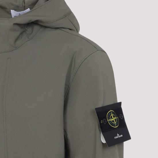  스톤 아일랜드 패딩 숏 파카 밀리터리 그린 - STONE ISLAND
