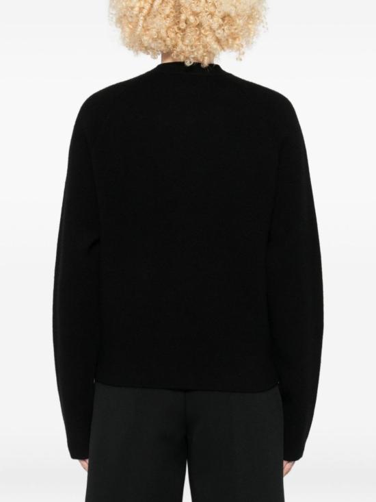  토템 가디건 캐시미어 및 울  블랙 - TOTEME