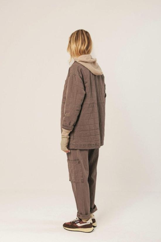  인디 앤 콜드 코트 인디앤콜드 퀼팅 체크 - INDI & COLD