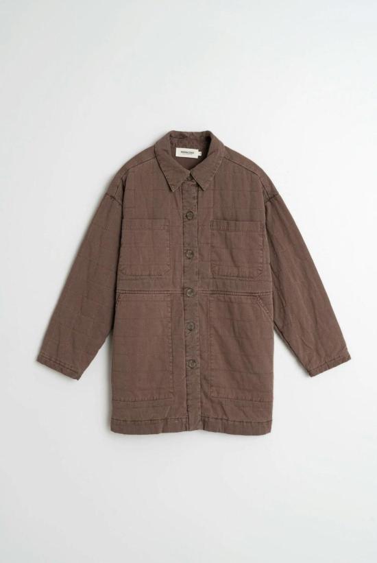  인디 앤 콜드 코트 인디앤콜드 퀼팅 체크 - INDI & COLD