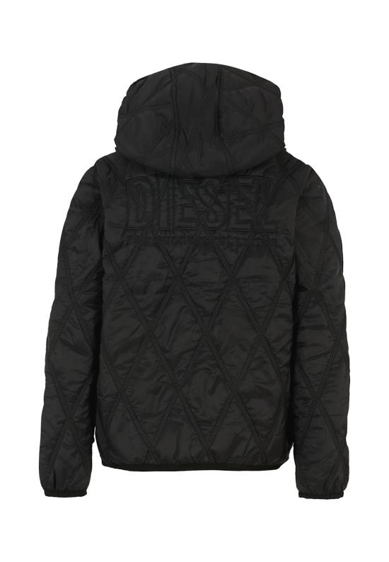  [키즈] 디젤 자켓 키즈 다운 재킷 블랙 - DIESEL