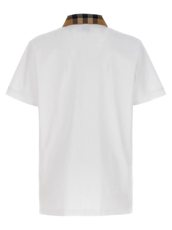  버버리 폴로 티셔츠 코디 폴로 셔츠 화이트 - BURBERRY