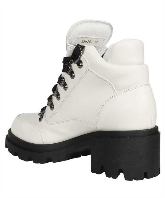  엠포리오 아르마니 부츠 가죽 레이스업  아이보리 - EMPORIO ARMANI