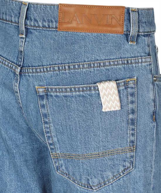  랑방 데님 팬츠 5포켓 스트레이트 레그 진 데님 - LANVIN