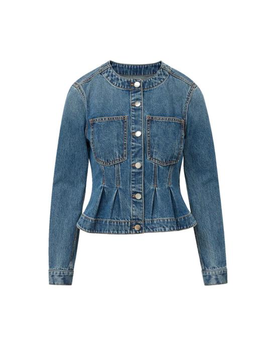  베로니카비어드 데님 자켓 베로니카 비어드 자하라 페플럼 데님 재킷 타임 워프 - VERONICA BEARD