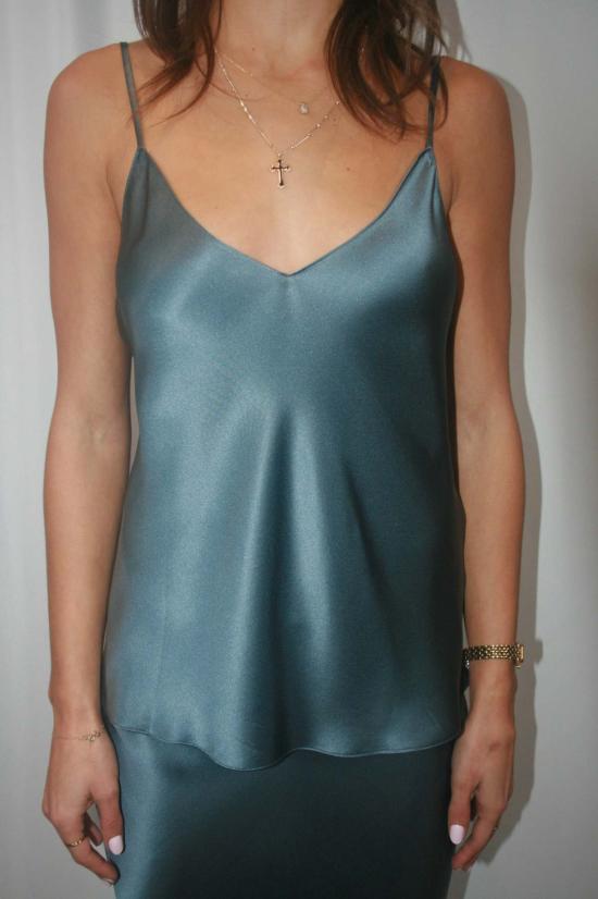  사블린 캐미솔 글로리아 V넥 실크