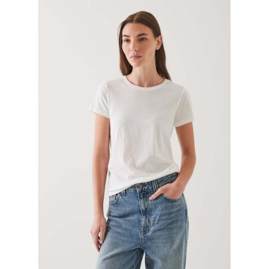  Patrick Assaraf 반팔 티셔츠 패트릭 아사라프 경량 피마 코튼 클래식 티셔츠 화이트 - OTHER BRANDS