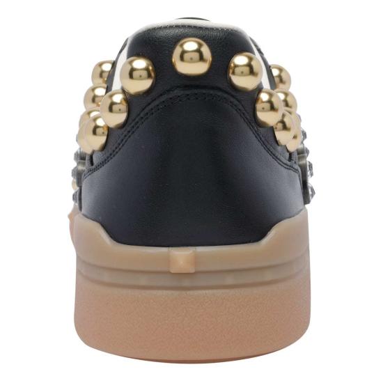  발렌티노 가라바니 스니커즈 업빌리지 스터드  블랙 - VALENTINO GARAVANI