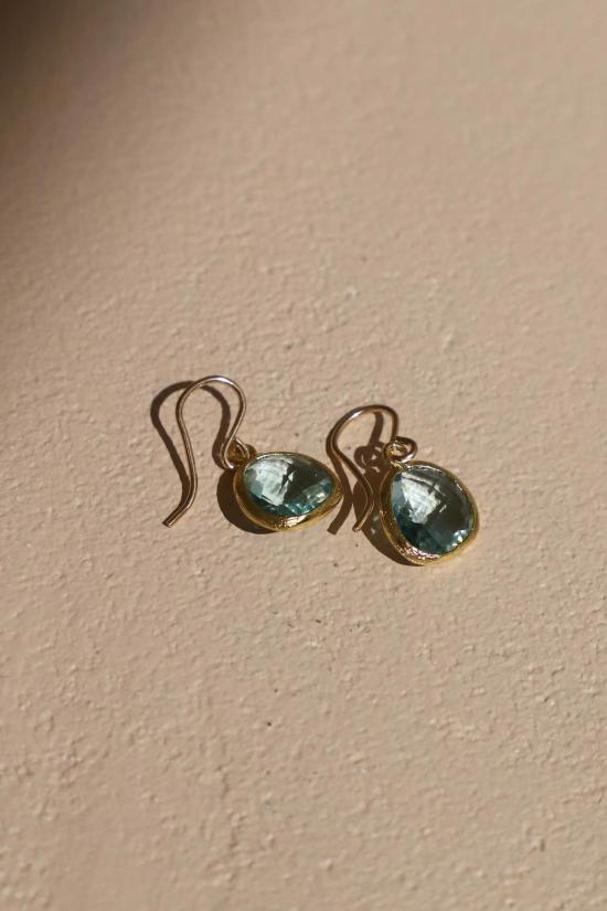  Katie Waltman Jewelry 이어링 케이티 월트먼 주얼리 미디엄 아쿠아마린 베젤