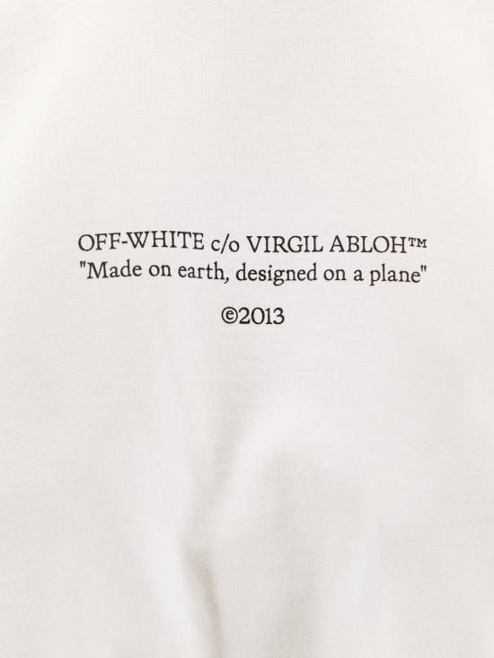  오프화이트 반팔 티셔츠 코튼 티셔츠 화이트 - OFF WHITE