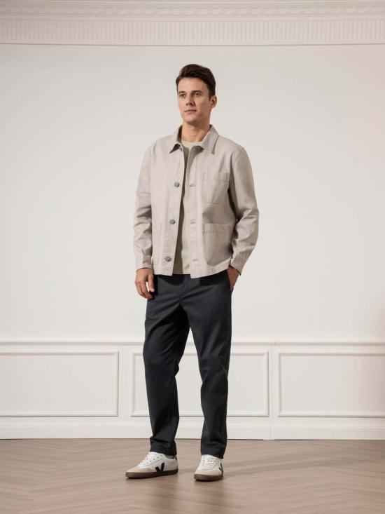  O.N.S 자켓 레미 헤링본 코튼 재킷 그레이 - OTHER BRANDS