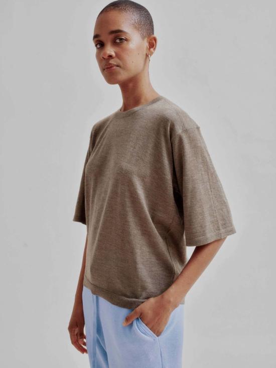  사야카 다비스 뉴욕 반팔 티셔츠 사야카 데이비스 뉴욕 캐시미어 티셔츠