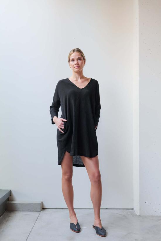  at Dawn. 숏 원피스 새벽에. V넥 편안한 숏 드레스 - OTHER BRANDS