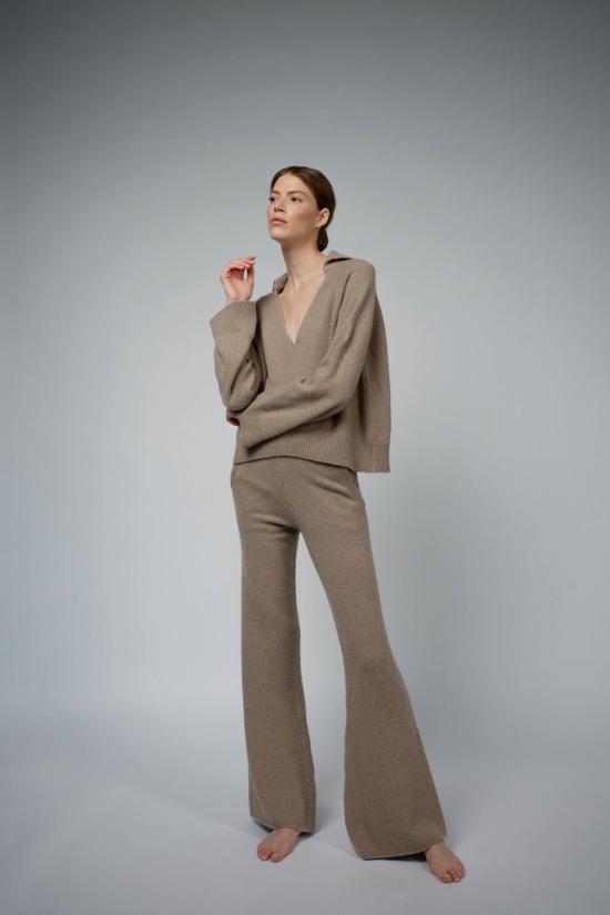  산티클레르 가디건 산티클러 로렌 래글런 소매 캐시미어 스웨터 폰 - SANTICLER