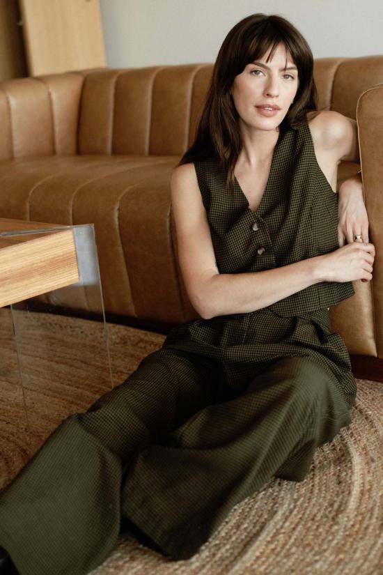  Whimsy + Row 스트레이트 팬츠 윔지 + 로우 리애나 팬츠 헌터 깅엄 - OTHER BRANDS