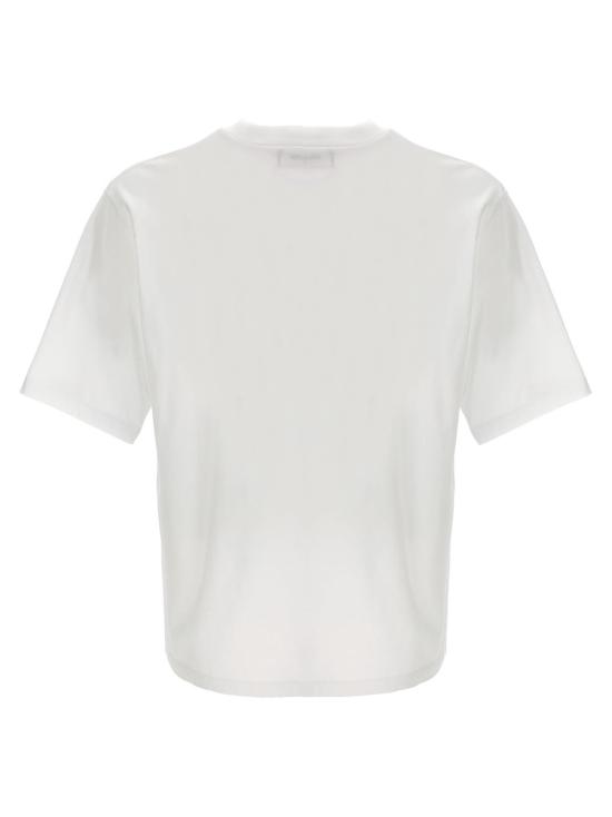  디스퀘어드2 반팔 티셔츠 Dsquared2 로고 티셔츠 화이트/블랙 - DSQUARED2