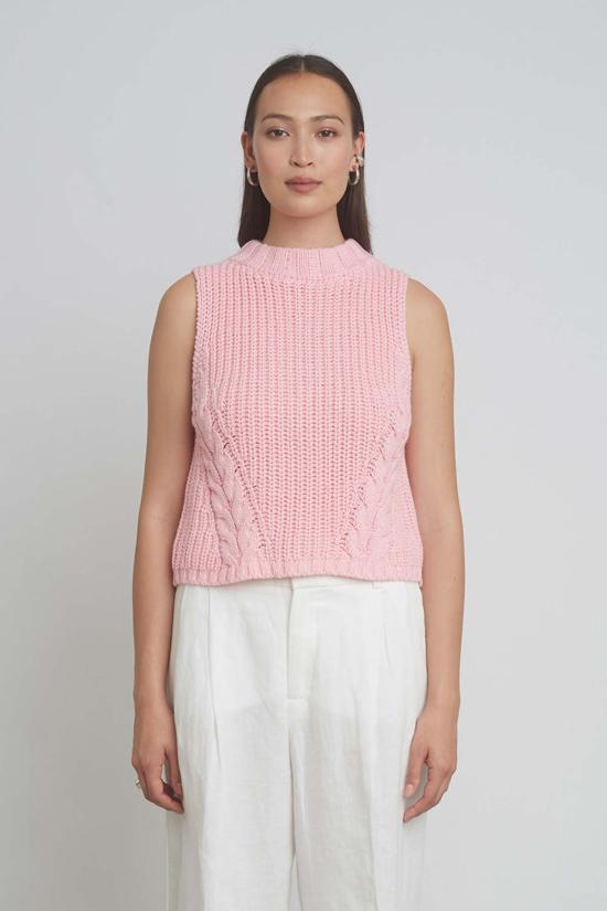  일레븐 식스 민소매 티셔츠 릴리 탱크 파스텔 핑크