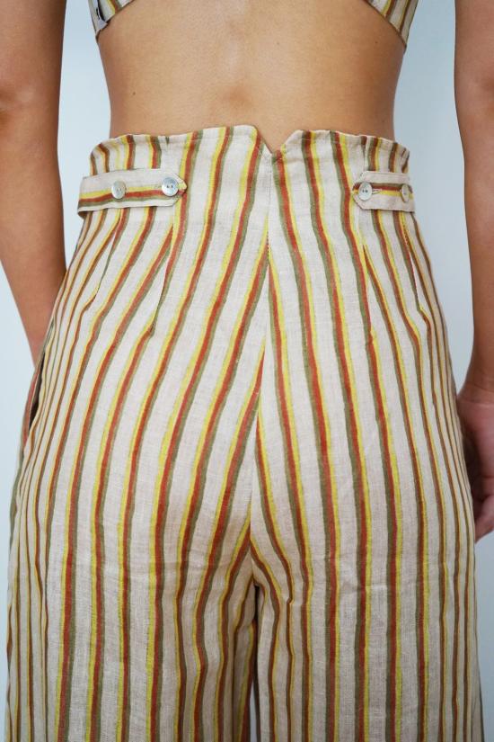  Romualda 스트레이트 팬츠 Amalfi Vaya 바지 옐로우 - OTHER BRANDS