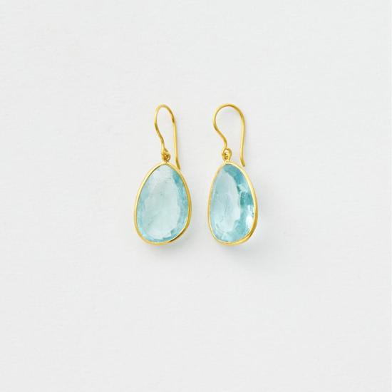  Pippa Small 이어링 피파 스몰 코 이 누르 콜레트 싱글 드롭  아쿠아마린