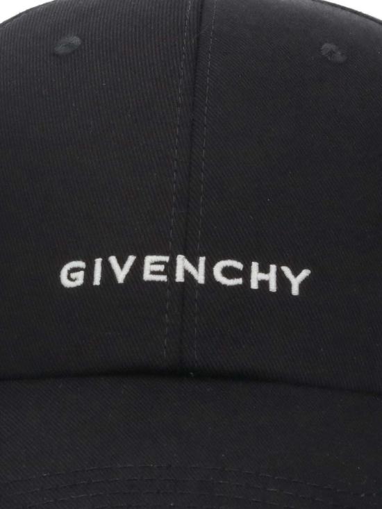  지방시 모자 로고 베이스볼 캡 블랙 - GIVENCHY