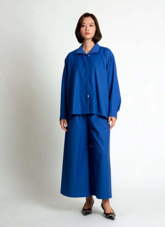  카렘 자켓 긴팔 포켓 셔츠 재킷 아주르 블루 - KAAREM