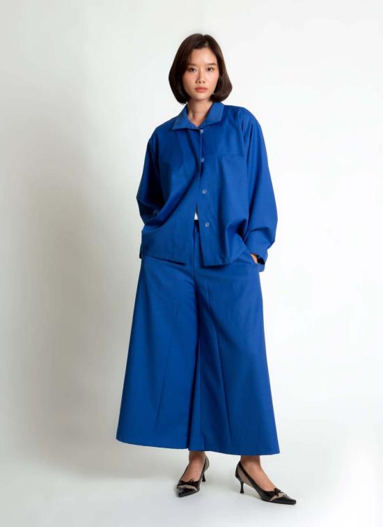  카렘 자켓 긴팔 포켓 셔츠 재킷 아주르 블루 - KAAREM