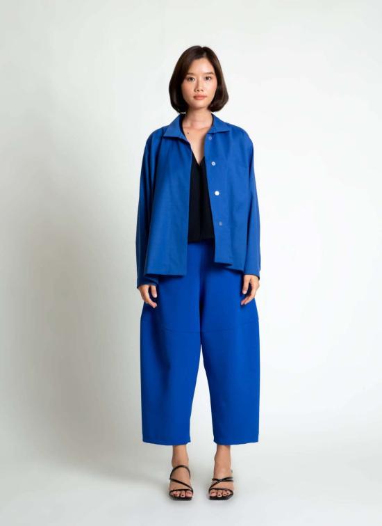  카렘 자켓 긴팔 포켓 셔츠 재킷 아주르 블루 - KAAREM