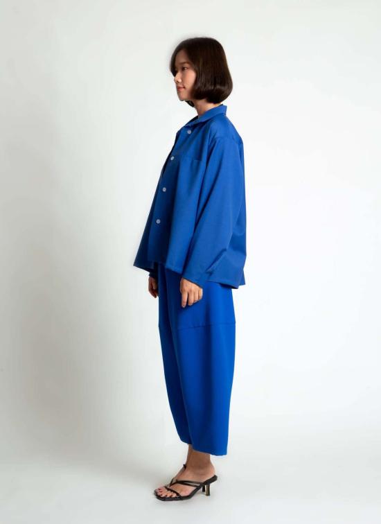  카렘 자켓 긴팔 포켓 셔츠 재킷 아주르 블루 - KAAREM