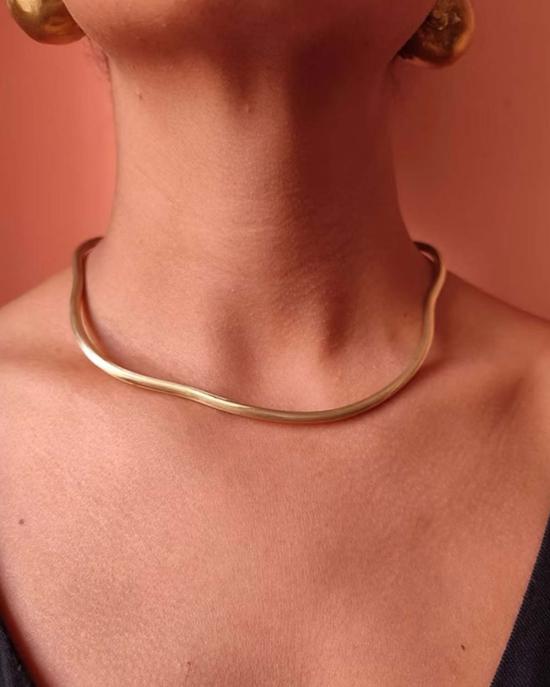  다니 구이라 목걸이/팬던트 스위트 워터 골든 초커 목걸이