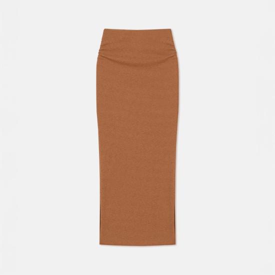  나누슈카 미디 스커트 노린 스커트 카라멜 - NANUSHKA