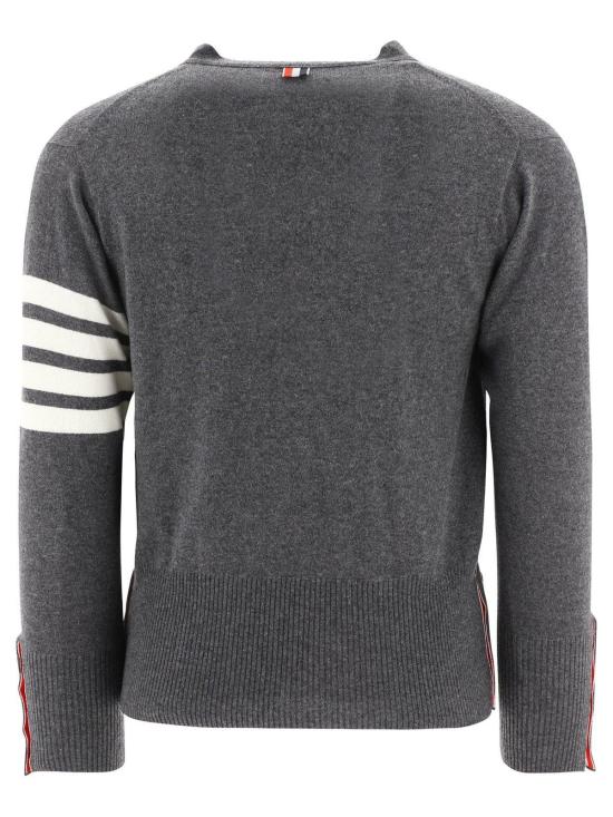  톰브라운 가디건 톰 브라운 브이넥  그레이 - THOM BROWNE