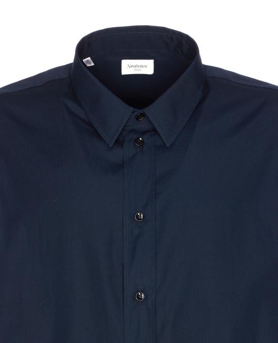  생로랑 긴팔 셔츠 Saint Laurent 카상드르  블루 - SAINT LAURENT