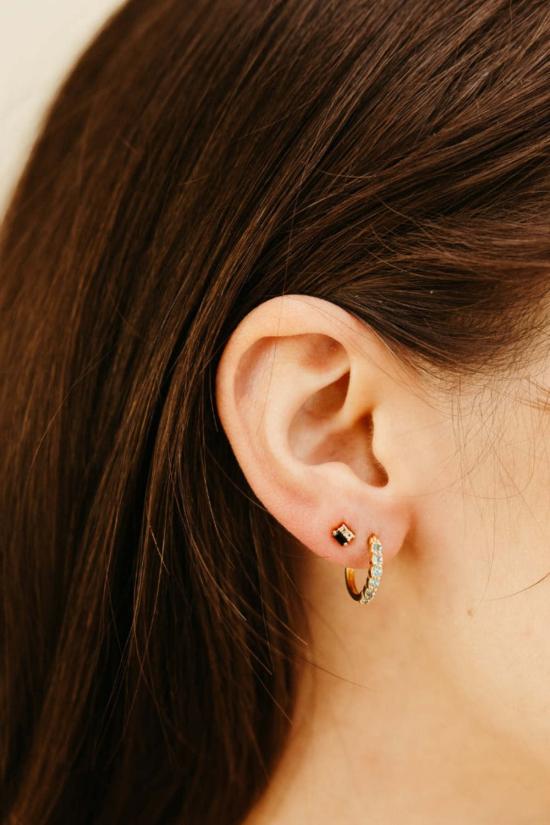  시에라 윈터 주얼리 이어링 카르마 후프  아쿠아마린 - SIERRA WINTER JEWELRY