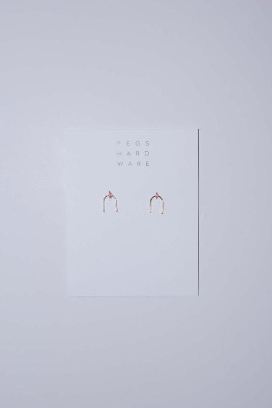  Pegs Hardware 브로치 페그스 하드웨어 티니 아크 핀 골드