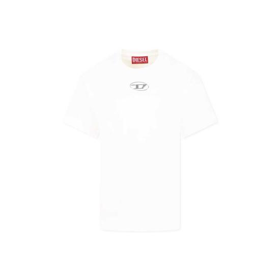  [키즈] 디젤 트레이닝 상의 어린이용  로고 티셔츠 (흰색)