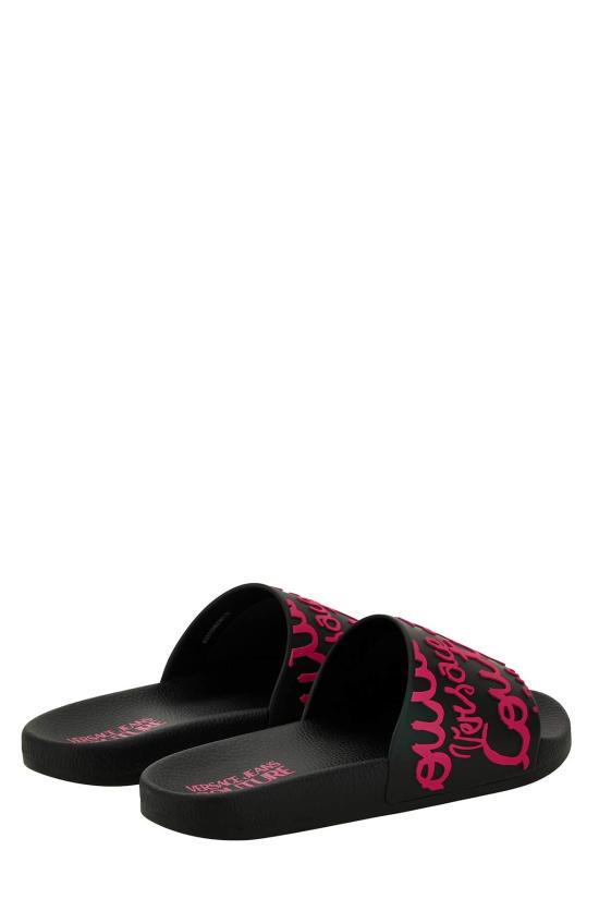  베르사체 뮬/슬리퍼 진 쿠튀르 풀 슬라이드 블랙 - VERSACE