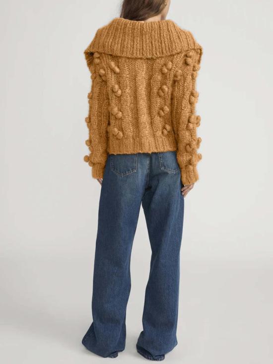  프레임 가디건 액자 더 바블 카디건 카멜 - FRAME