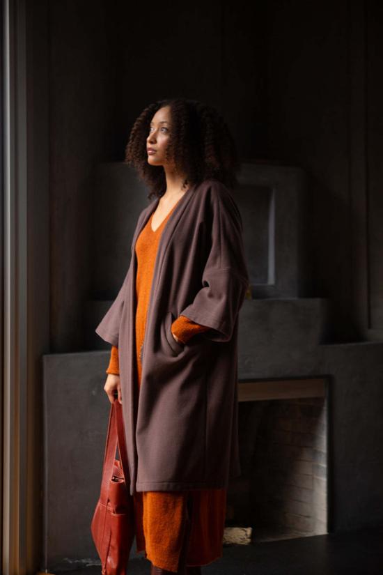  에리카 타노브 코트 에리카 타노프 클라이드 캐시미어 울