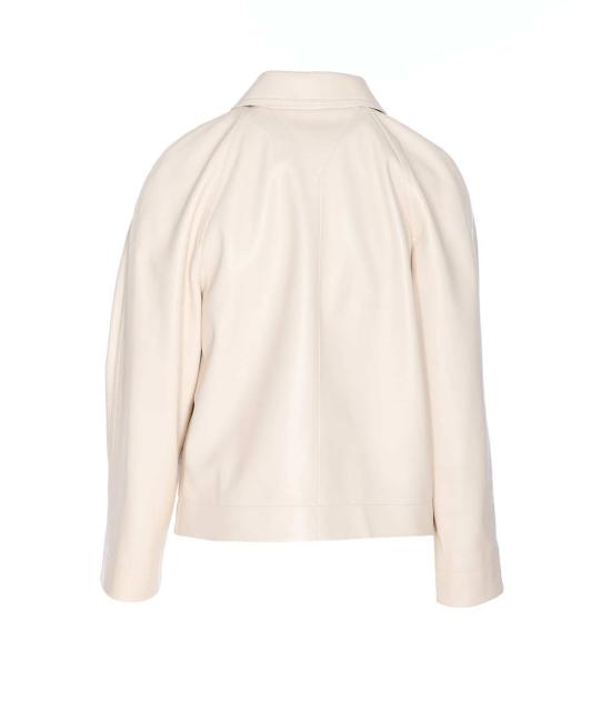  보테가베네타 가죽 자켓 보테가 베네타 화이트 가죽 재킷 - BOTTEGA VENETA